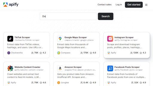 Apify - Web scraping platform with pre-built scrapers and custom development tools - Logo
