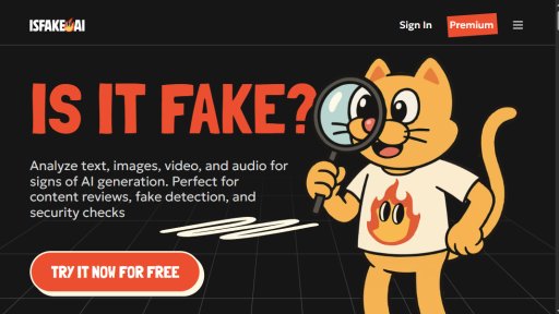 isFake.ai - Outil de détection de contenu IA avec analyse visuelle et vérification en temps réel - Logo