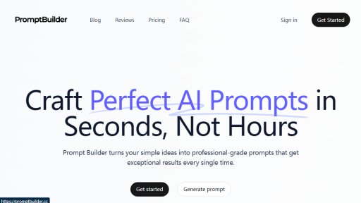 Prompt Builder - Professional AI prompt builder - generate and optimize prompts instantly - Logo