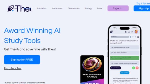 Thea Study - Plataforma educativa gratuita con contenido de estudio personalizado y adaptativo - Logo