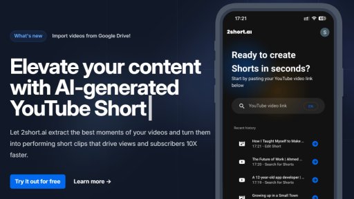 2short.ai - Transforma videos largos en clips cortos atractivos automáticamente - Logo