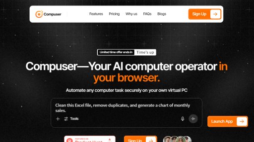 Compuser.ai - Outil d'automatisation en cloud pour tâches répétitives sécurisées - Logo