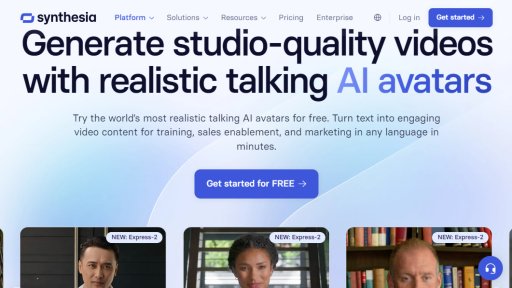 Synthesia - Creación de videos con avatares realistas y soporte multilingüe - Logo