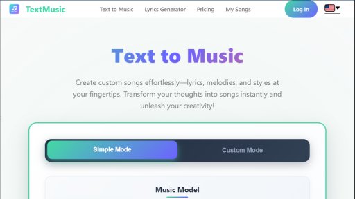 TextMusic - Generador música texto creando canciones personalizadas múltiples estilos - Logo