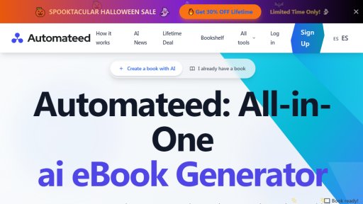 Automateed - Creador Rápido de eBooks con IA - Logo