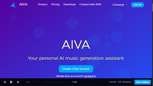 AIVA - Asistente musical inteligente para composición rápida - Logo