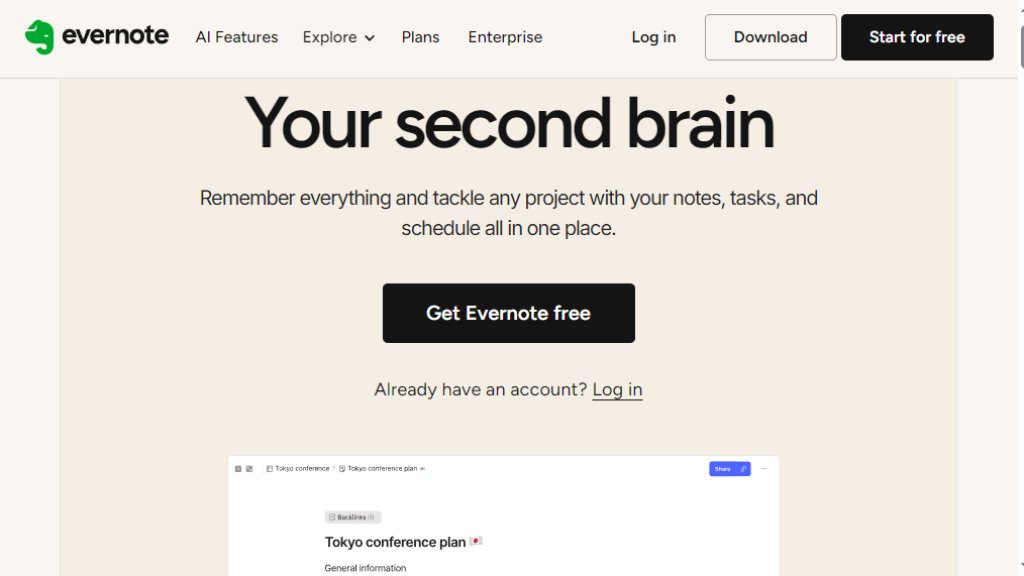 Evernote Capture d'écran
