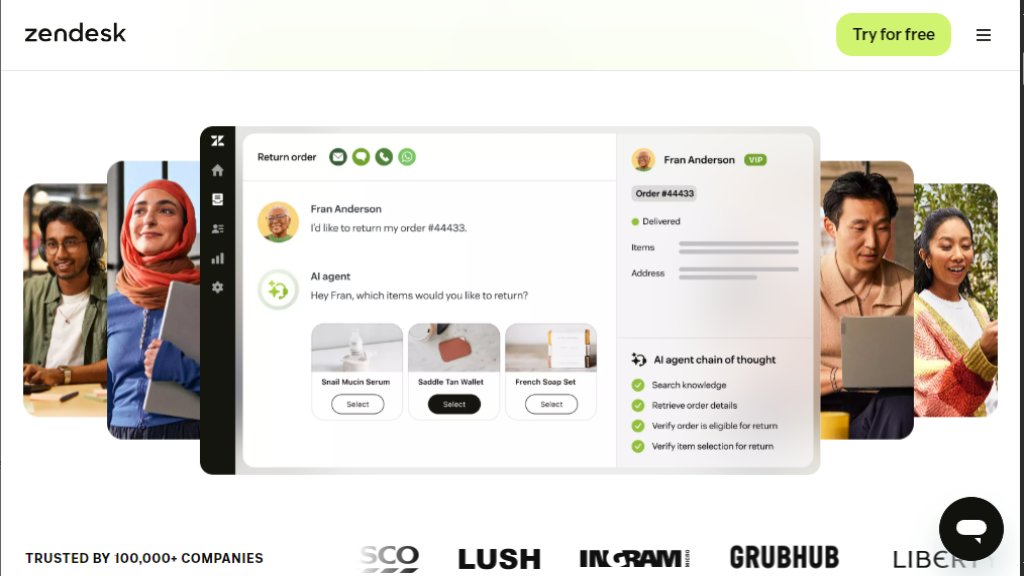 Zendesk Captura de pantalla
