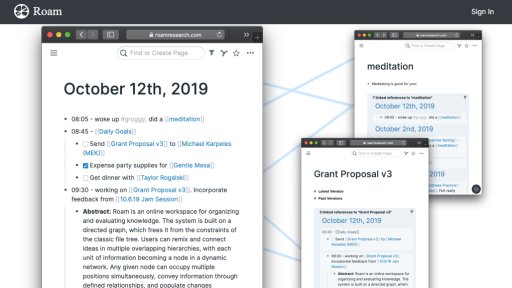Roam Research - 网络化思维的智能笔记工具 - Logo