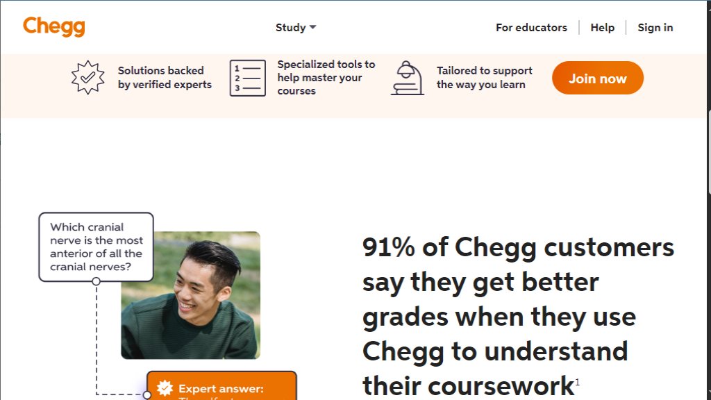 Chegg Captura de pantalla