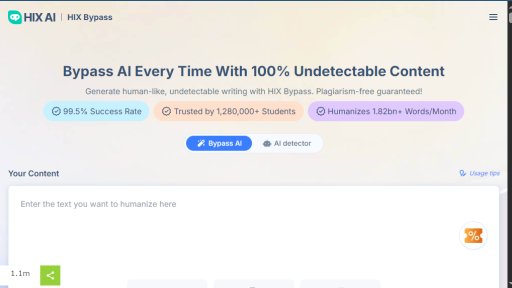 HIX Bypass - 智能AI内容规避工具 - Logo