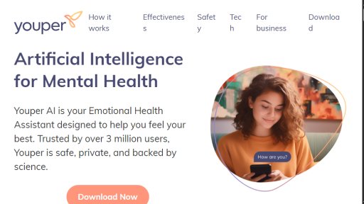 Youper - Asistente inteligente de salud emocional - Logo