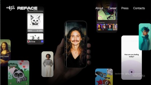 Reface - Intercambio de rostros inteligente y avatares - Logo