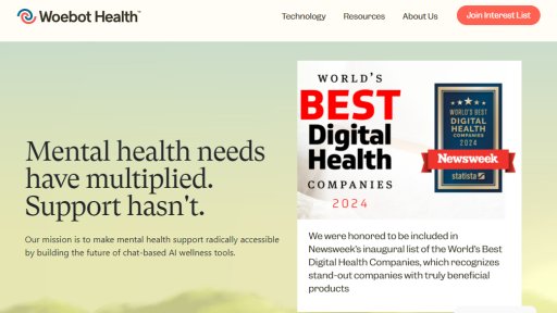 Woebot Health - Asistente de salud mental inteligente y accesible - Logo