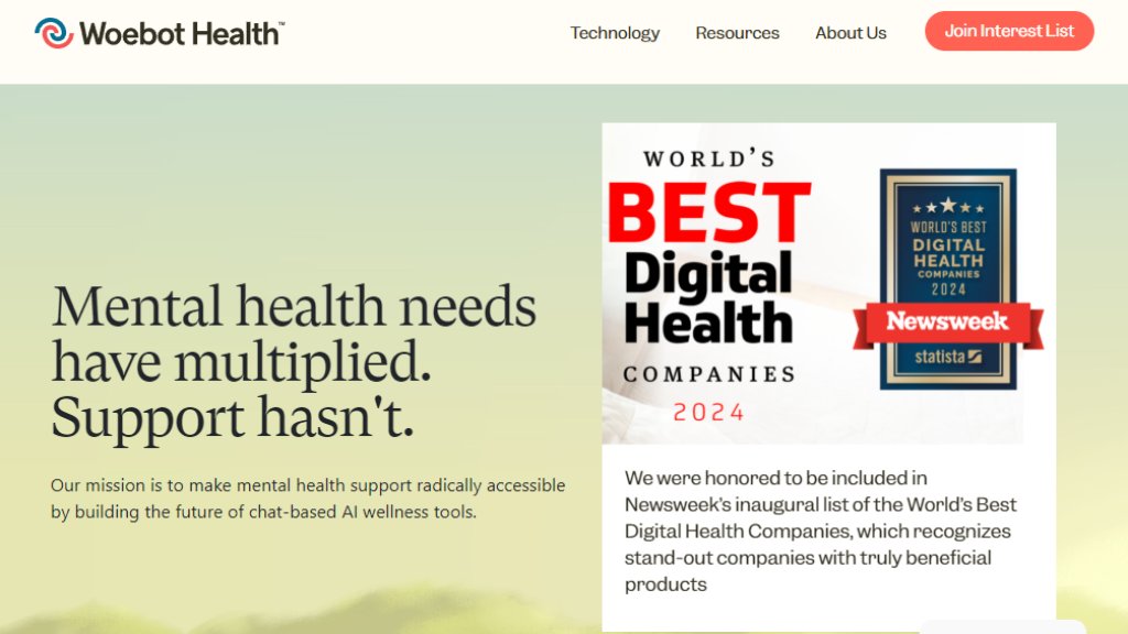 Woebot Health 截图