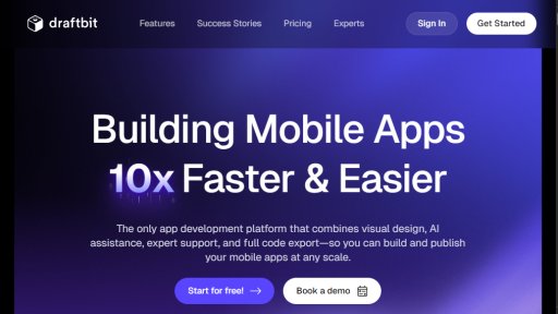 Draftbit - Fast Visual Mobile App Builder Platform - Logo
