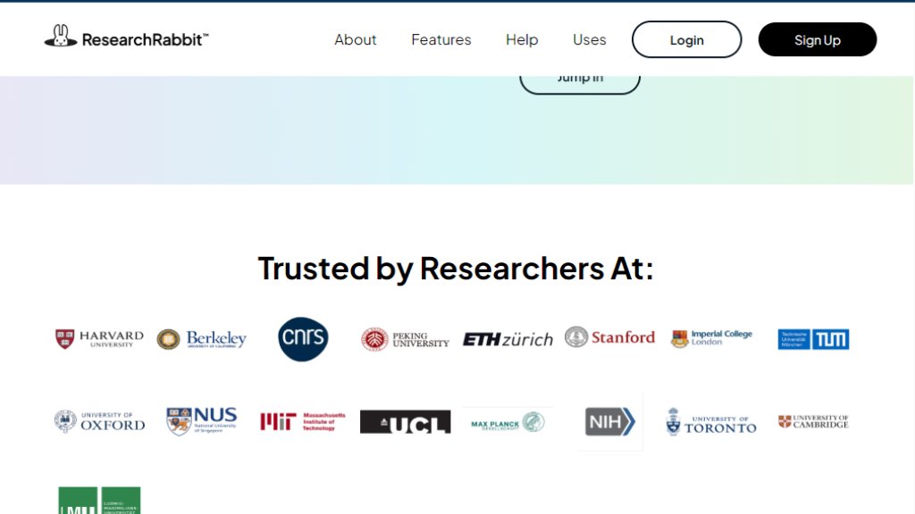 ResearchRabbit 截图
