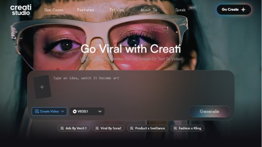 Creati Studio - Creati Studio: Generador de video IA viral - Logo