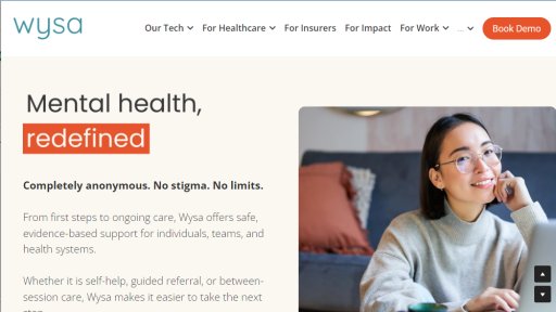 Wysa - Asistente de salud mental con IA segura y validada - Logo