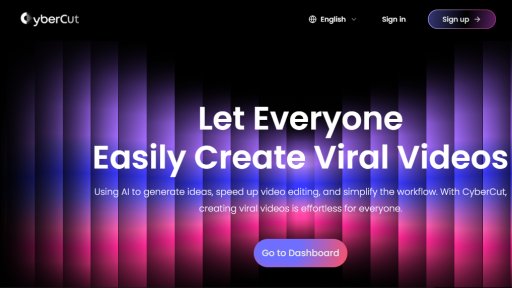 CyberCut - Edición de video con IA: rápido y fácil - Logo