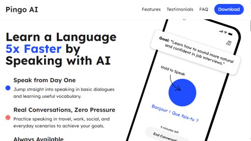 Pingo AI - Tutor de idiomas con IA para conversaciones reales - Logo