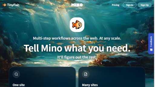 Mino - Automatización web inteligente con lenguaje natural - Logo