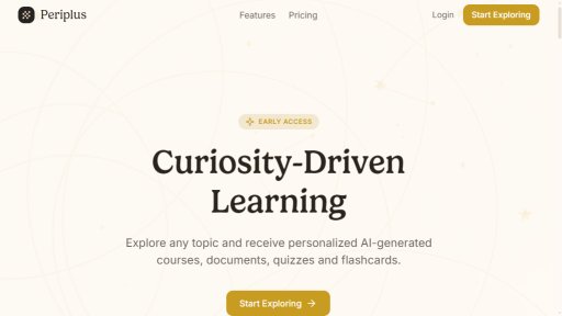 Periplus - Apprentissage piloté par la curiosité avec l'IA - Logo