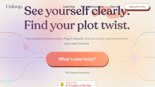 Unloop - Unloop: Mapeo visual de patrones para la mente - Logo