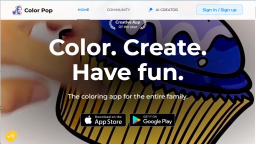 Color Pop - Color Pop: Intelligent Coloring App for All Ages - Logo