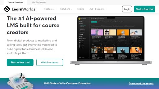LearnWorlds - LearnWorlds: AI-Powered Course Creation Platform - Logo