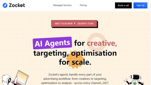 Zocket - Agentes de IA para marketing publicitario inteligente - Logo