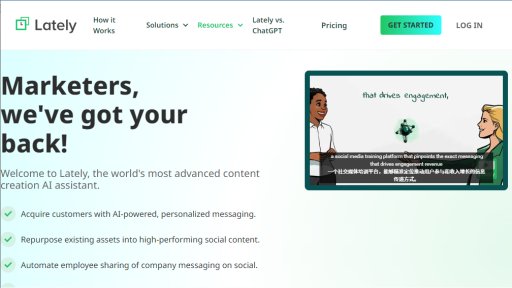 Lately.ai - AI Social Media Assistant for Content Creation - Logo