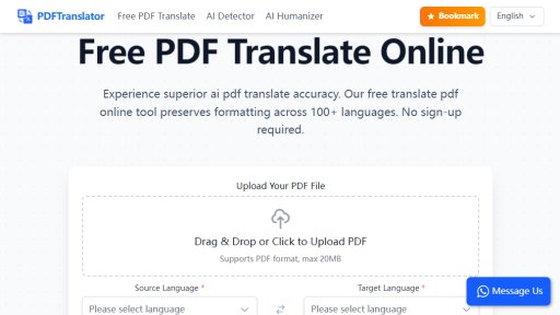 PDFTranslator - Free AI PDF Translator - Preserves Layout - Logo