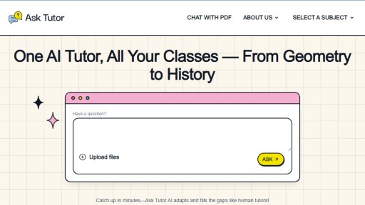 AskTutor.ai - 智能自适应辅导，逐步解析学习难题 - Logo