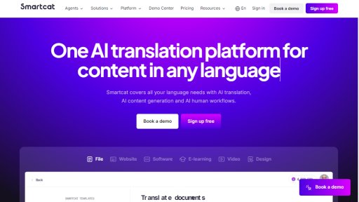 Smartcat - AI Platform for Global Content & Translation - Logo