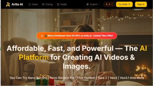 Artta AI - Plataforma creativa de IA todo en uno - Logo