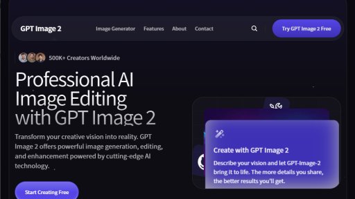 GPT Image 2 - Edición de imágenes con IA: Genera y edita con texto - Logo