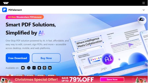 Wondershare PDFelement - Wondershare PDFelement: Smart AI PDF Editor - Logo