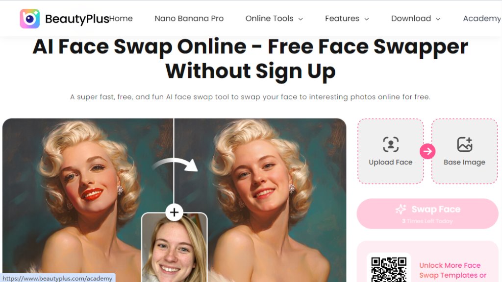 BeautyPlus AI Face Swap 截图