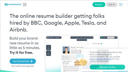 Novorésumé - Créez un CV professionnel en minutes - Logo