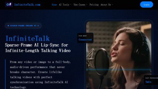 InfiniteTalk - Videos parlantes ilimitados con IA - Logo