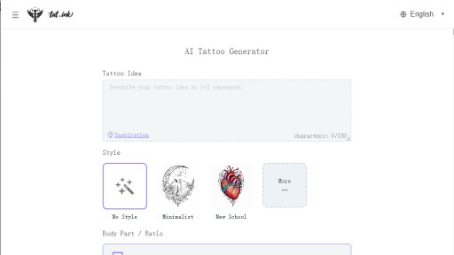 Tat Ink - Diseña tu tatuaje perfecto al instante - Logo