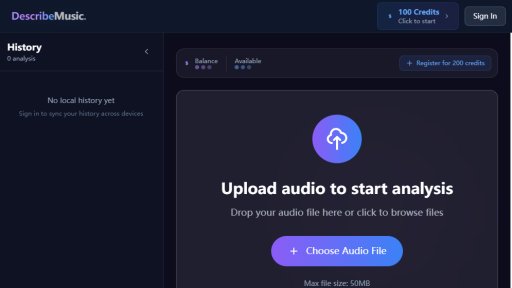 Describe Music - Análisis musical automático y rápido - Logo