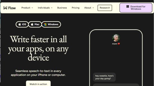Wispr Flow - Dictado por voz sin esfuerzo - Logo