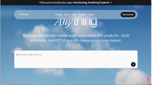 Anything - 用语言构建一切，释放您的创造力 - Logo