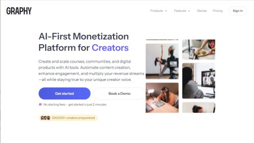 Graphy - Plataforma de monetización con IA para creadores - Logo