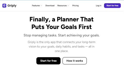 Griply - Tu Sistema Operativo Personal Centrado en Metas - Logo