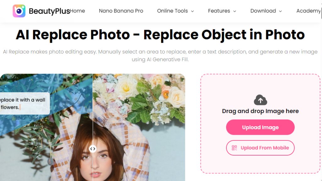 BeautyPlus AI Replace 截图