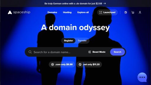 Spaceship - Next-level domain and web management - Logo