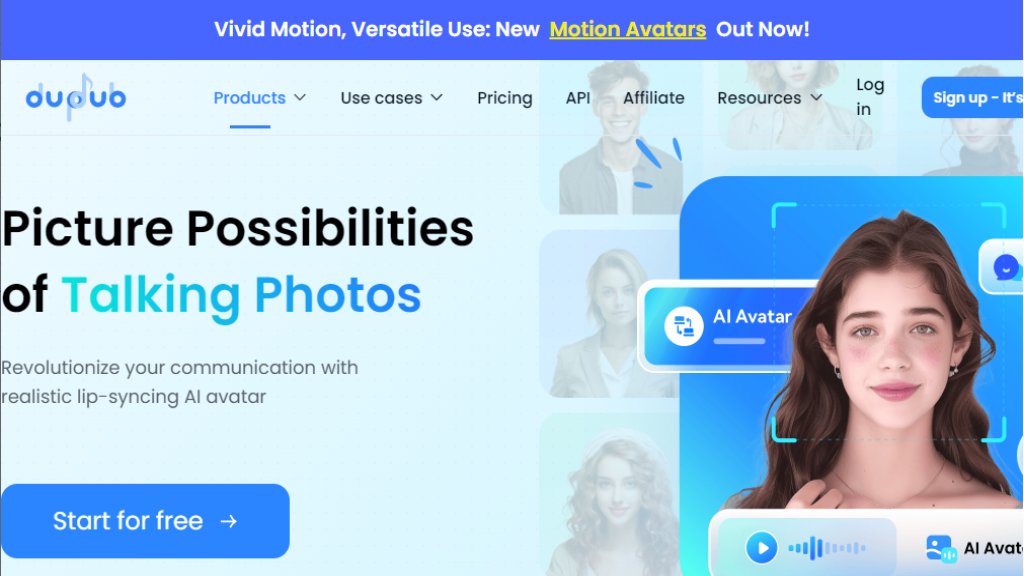 Dupdub Talking Photo Captura de tela